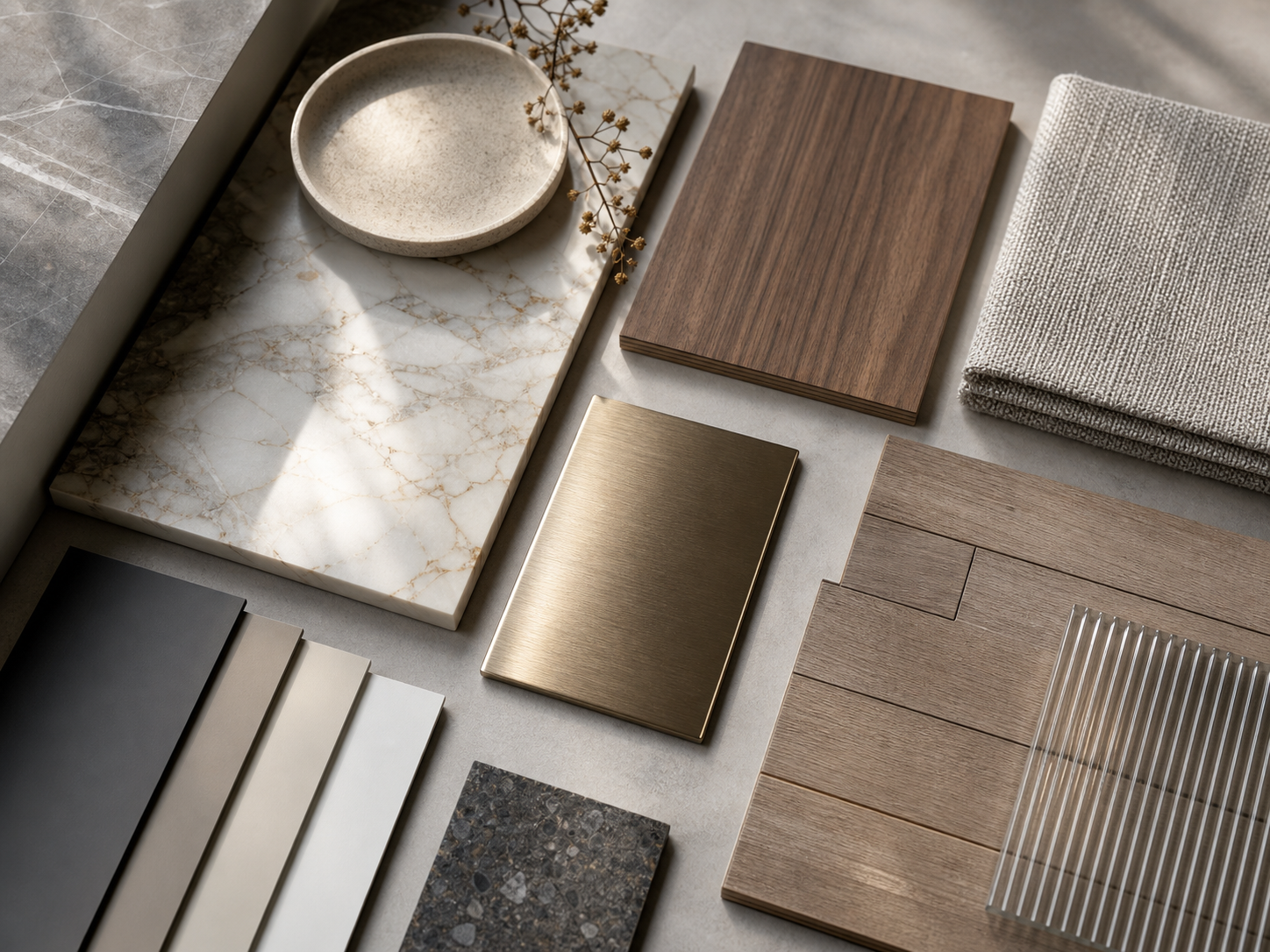 Premium coordinated interior material selection
